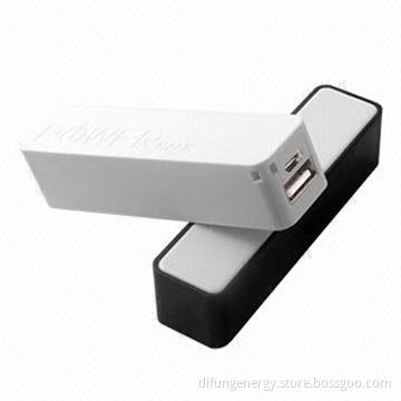 USB power bank, portable perfume style with 2,200/2,600mAh optional